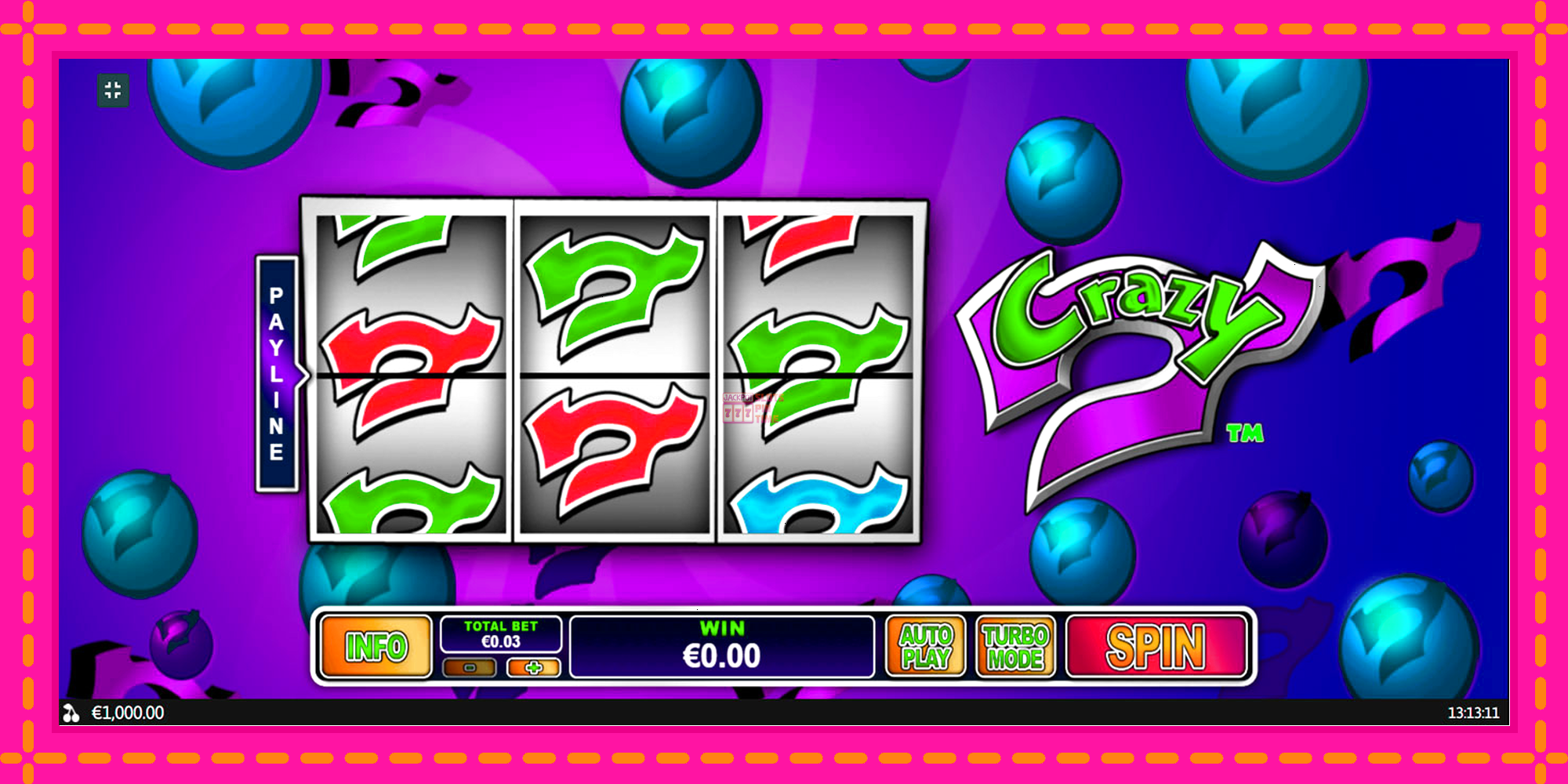 Slot machine Crazy 7 gratuitamente, immagine 1