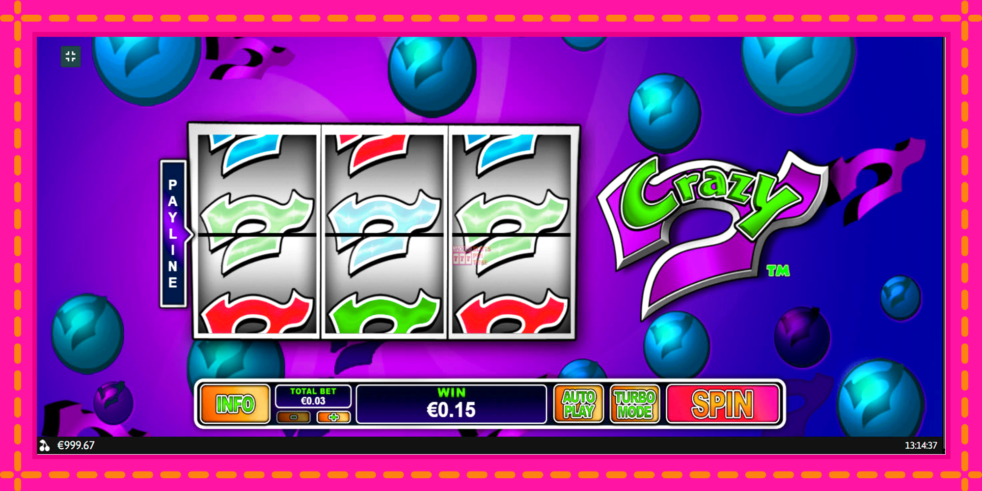 Slot machine Crazy 7 gratuitamente, immagine 4