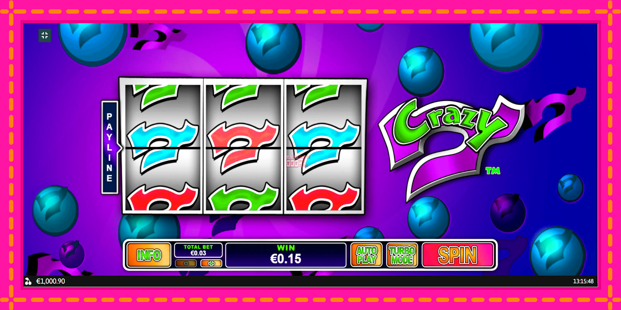 Slot machine Crazy 7 gratuitamente, immagine 7