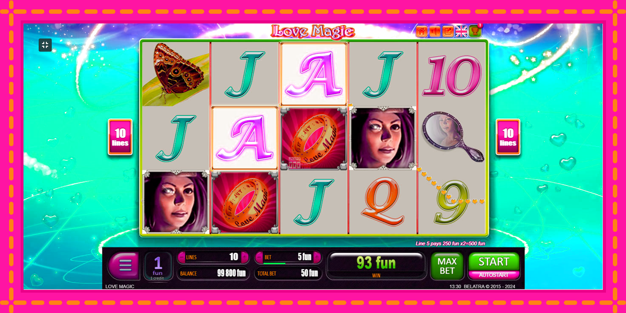 Slot machine Love Magic gratuitamente, immagine 2