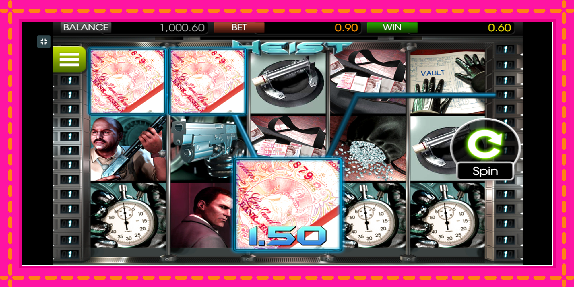 Slot machine Heist gratuitamente, immagine 2