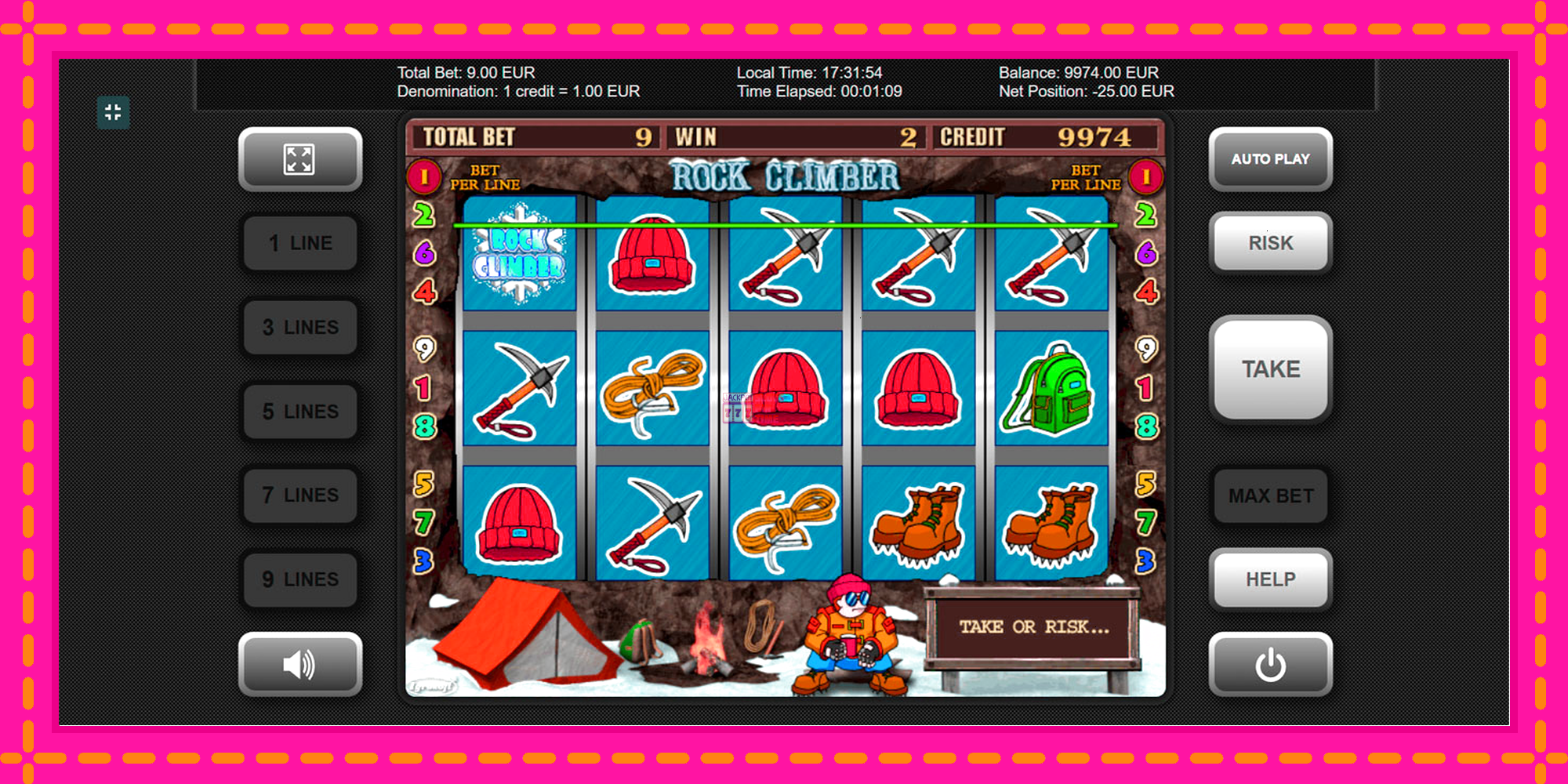 Slot machine Rock Climber gratuitamente, immagine 4