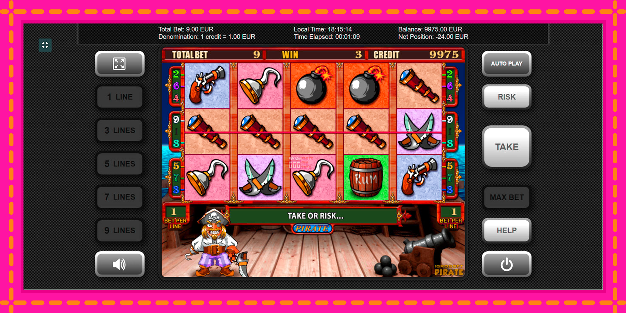 Slot machine Pirate gratuitamente, immagine 5