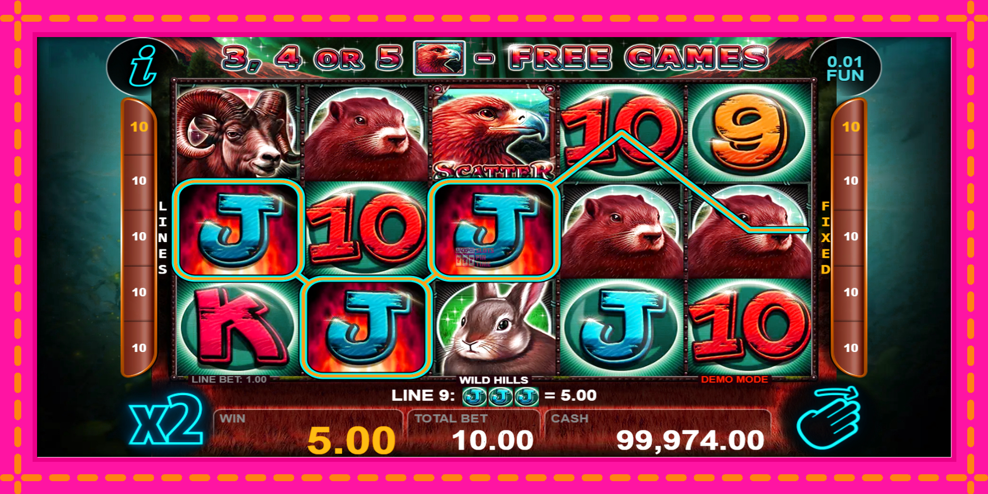 Slot machine Wild Hills gratuitamente, immagine 3