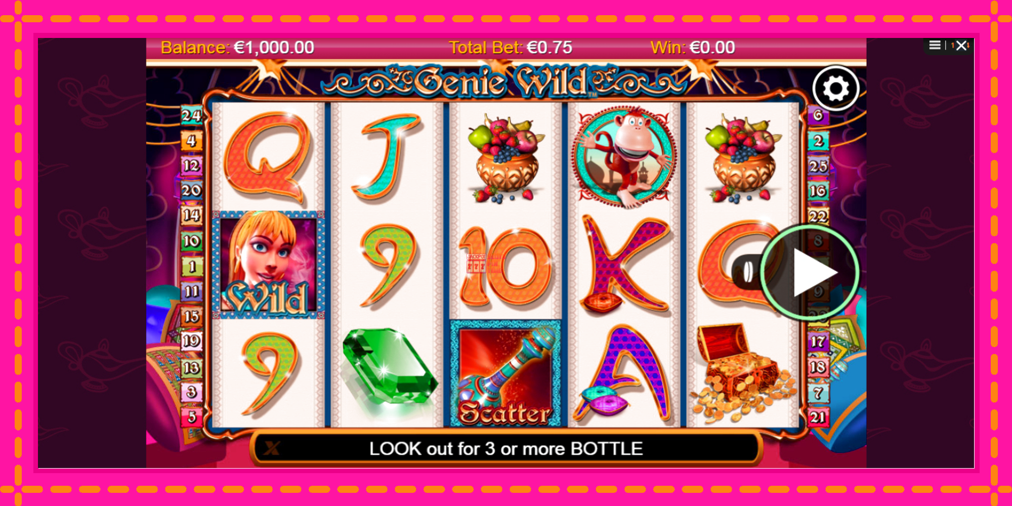 Slot machine Genie Wild gratuitamente, immagine 1