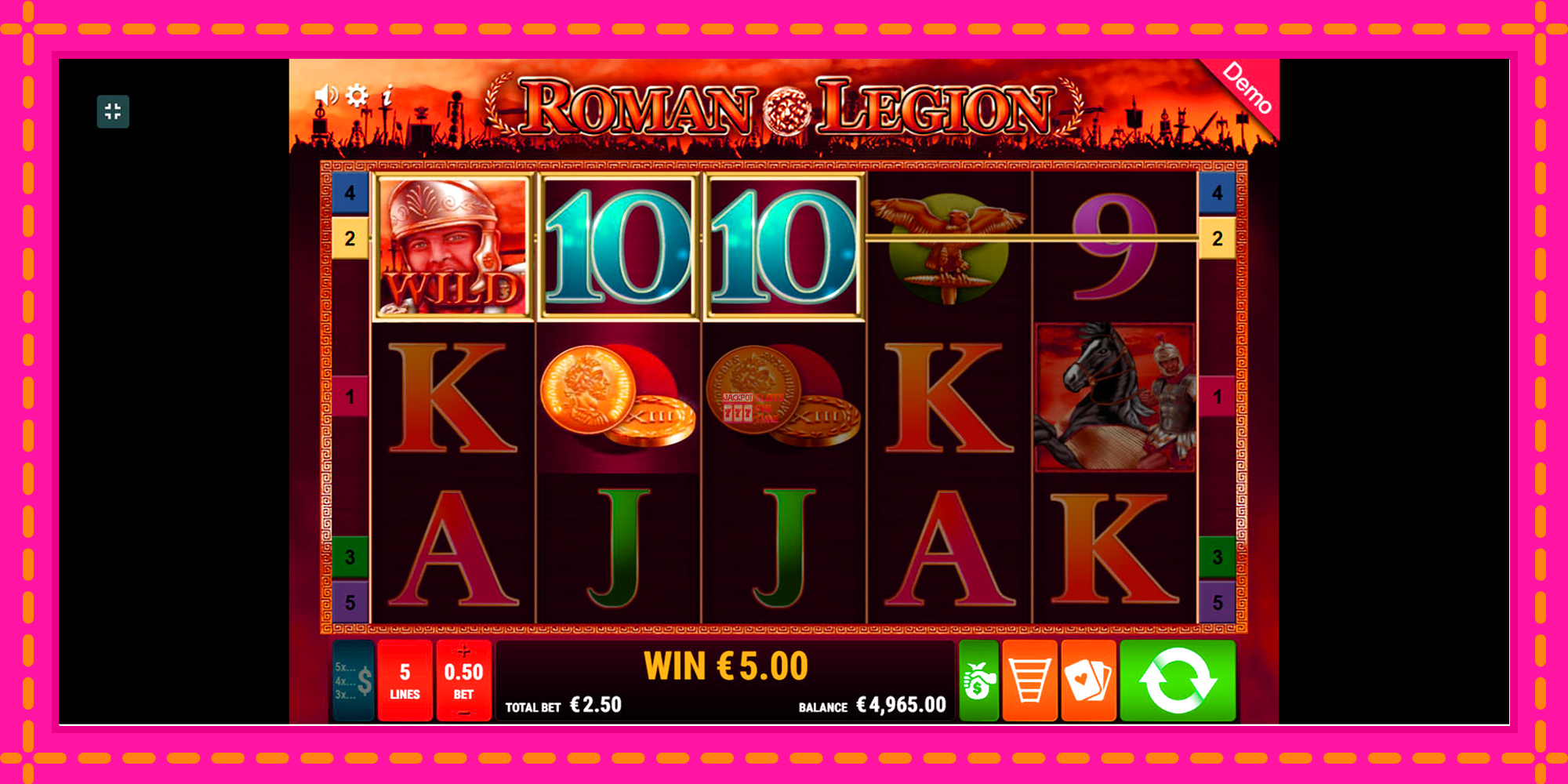 Slot machine Roman Legion gratuitamente, immagine 2