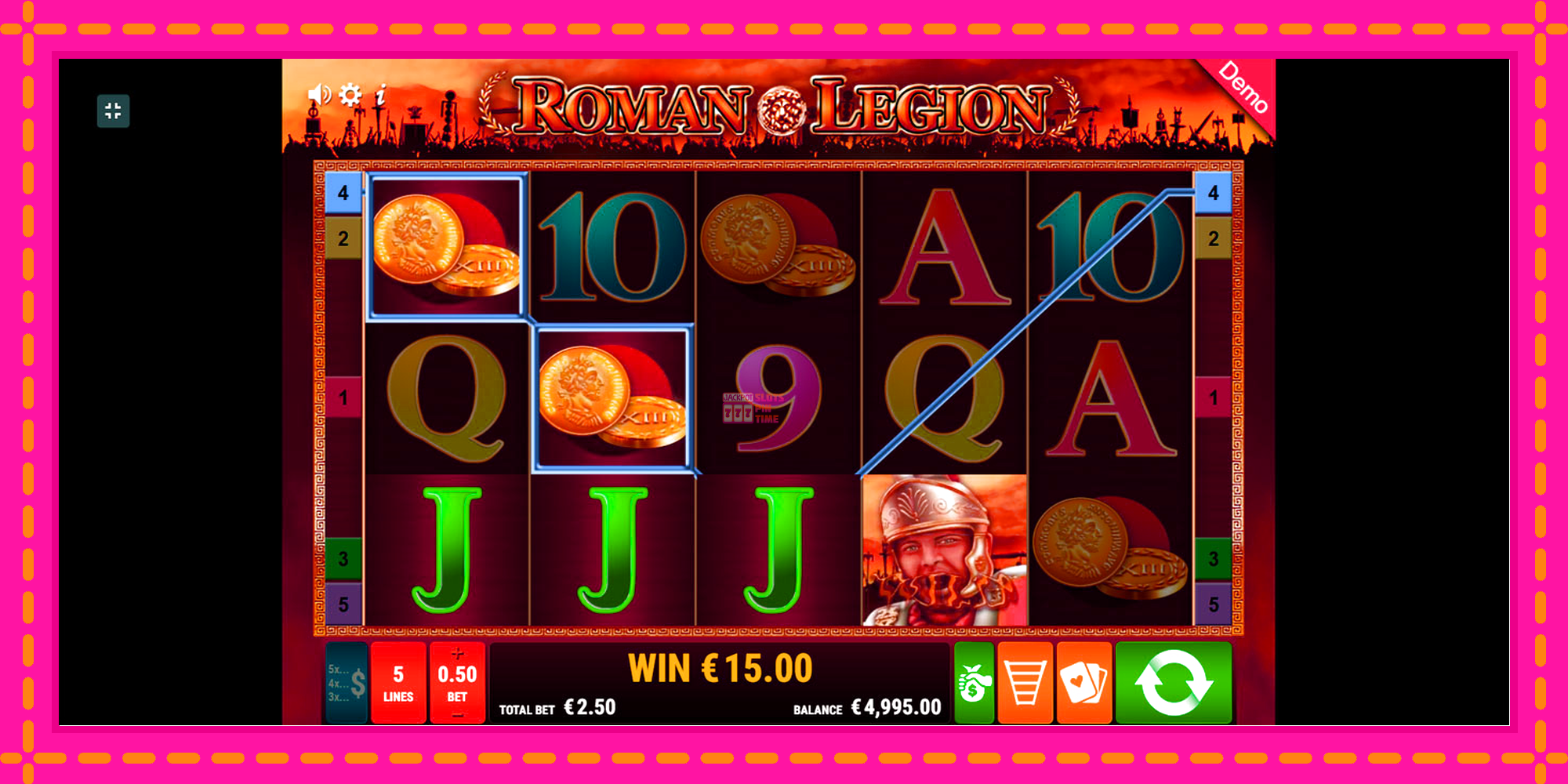 Slot machine Roman Legion gratuitamente, immagine 8