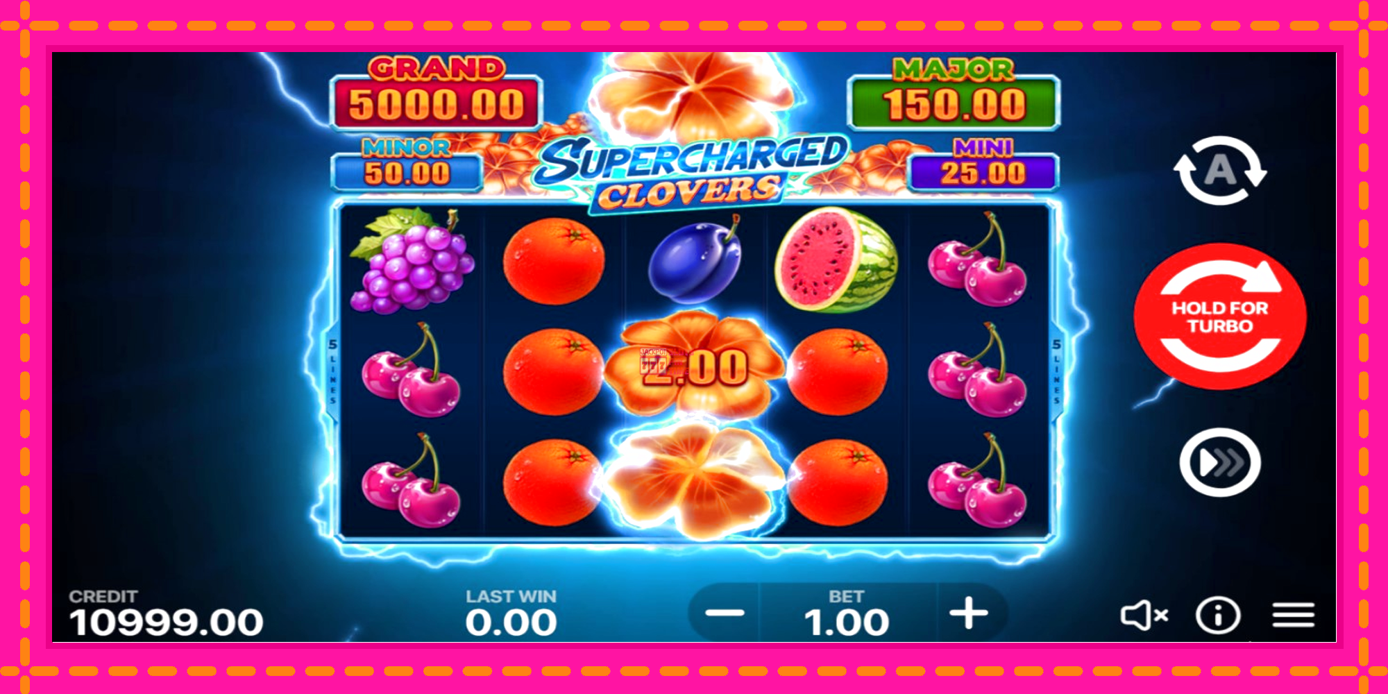 Slot machine Supercharged Clovers: Hold and Win gratuitamente, immagine 1